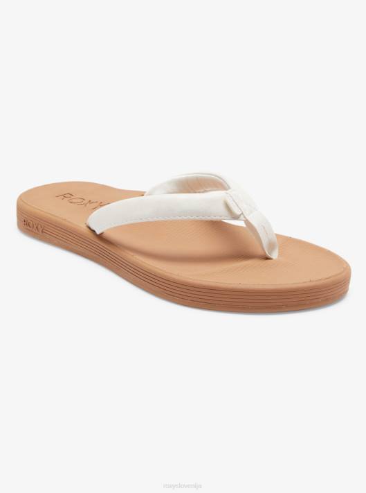 PD08Q1381 bela sandali solana ženske Roxy | natikači